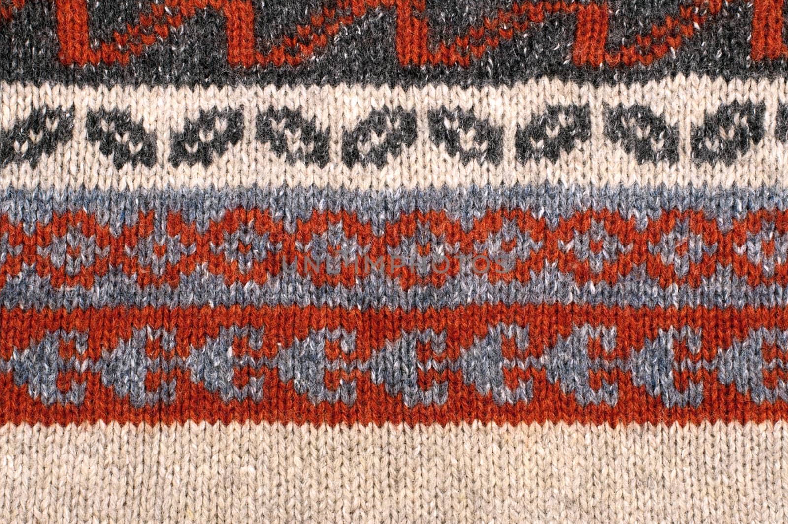 Knitting texture with ornament