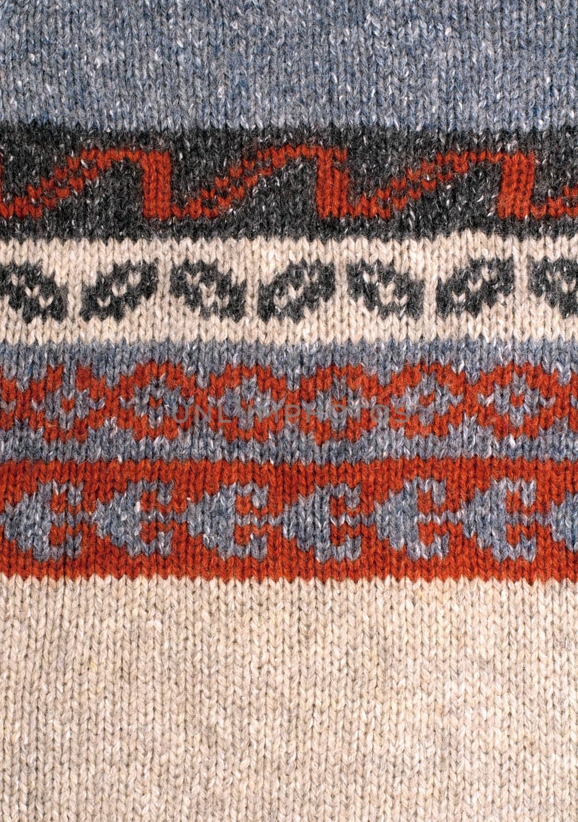 Knitting texture with ornament