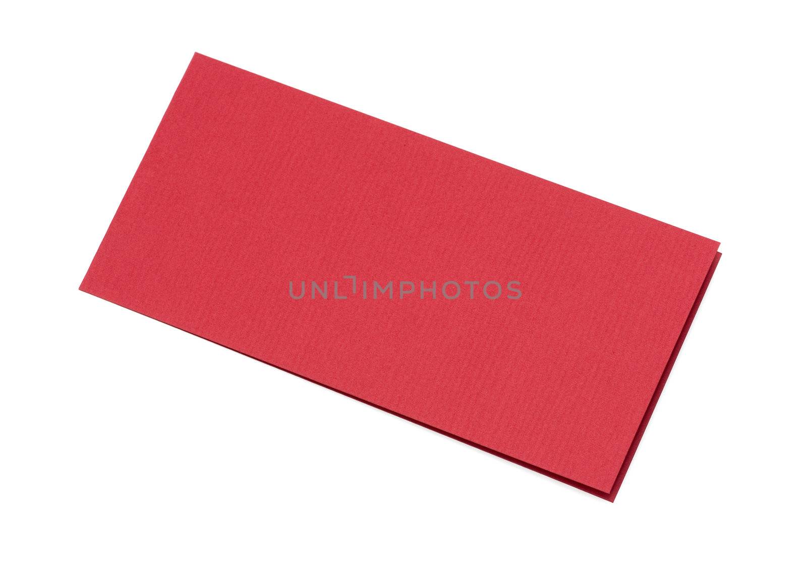 close up of a folded card on white background by DNKSTUDIO