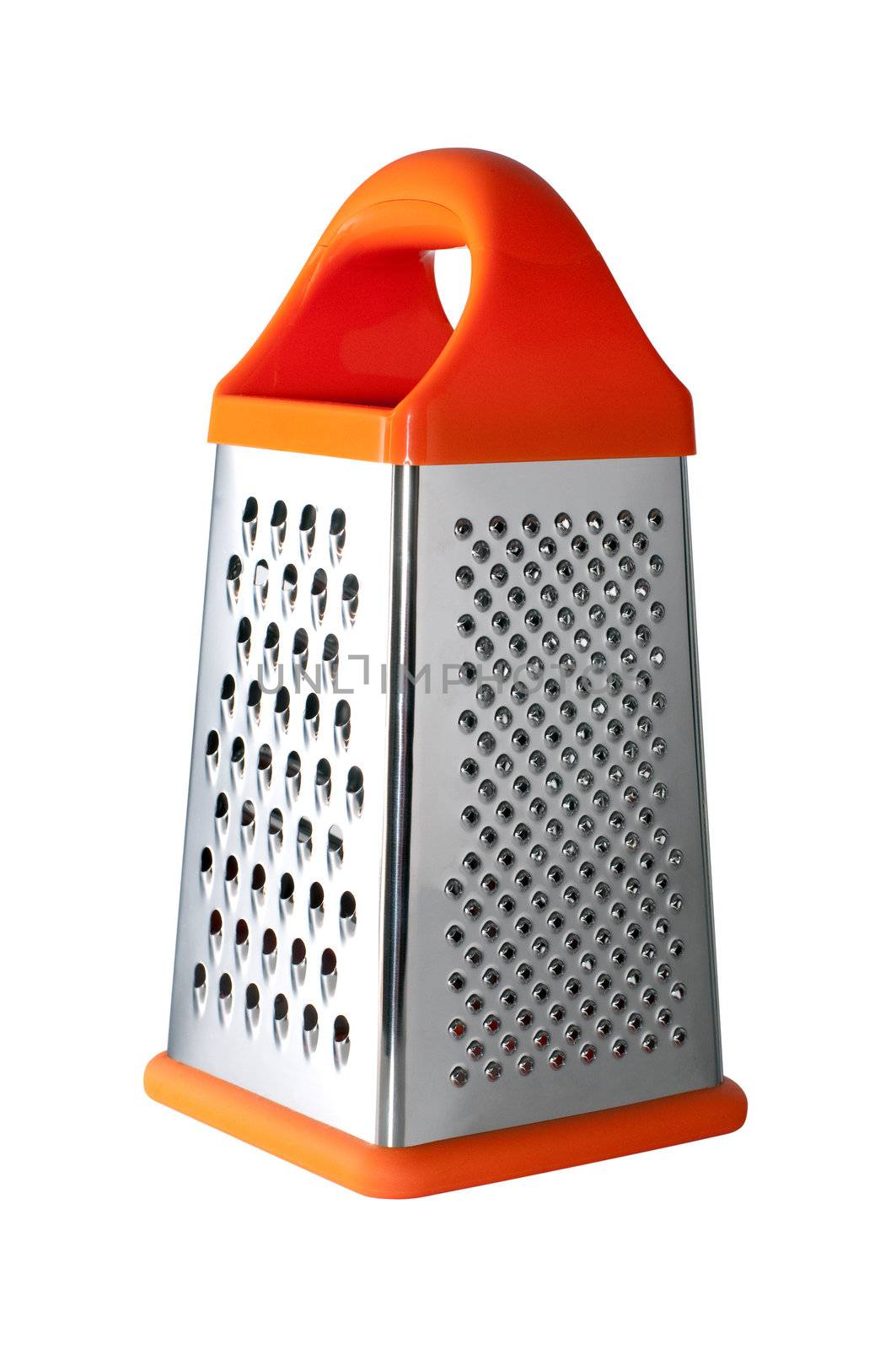 Metal grater with handle isolated by DNKSTUDIO