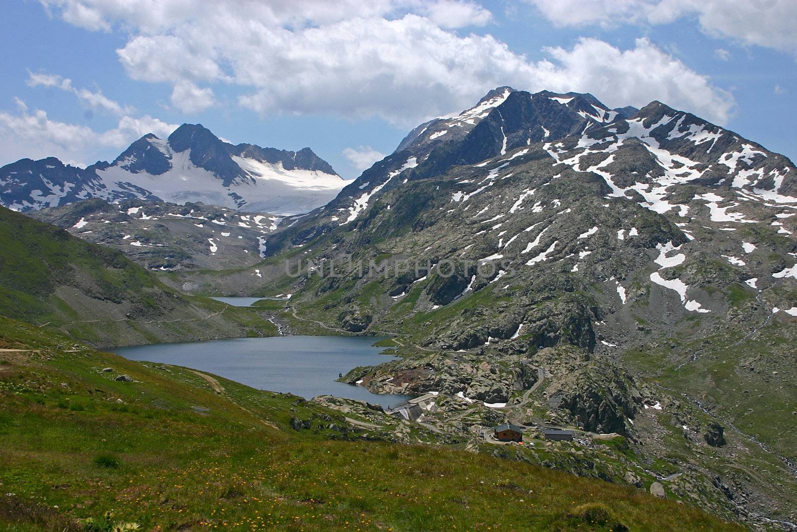 Lac Bramant in the neighborhood of the col de croix de fer