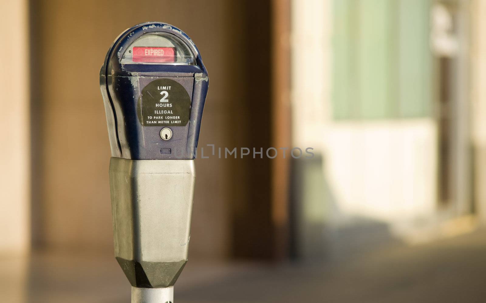 Parking Meter Downtown in Expired Status by ChrisBoswell