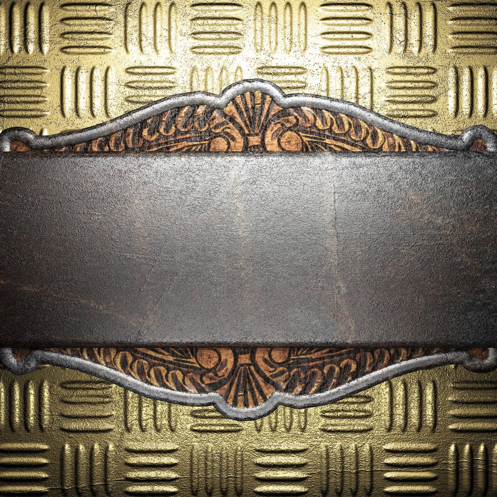 metal on gold made in 3D