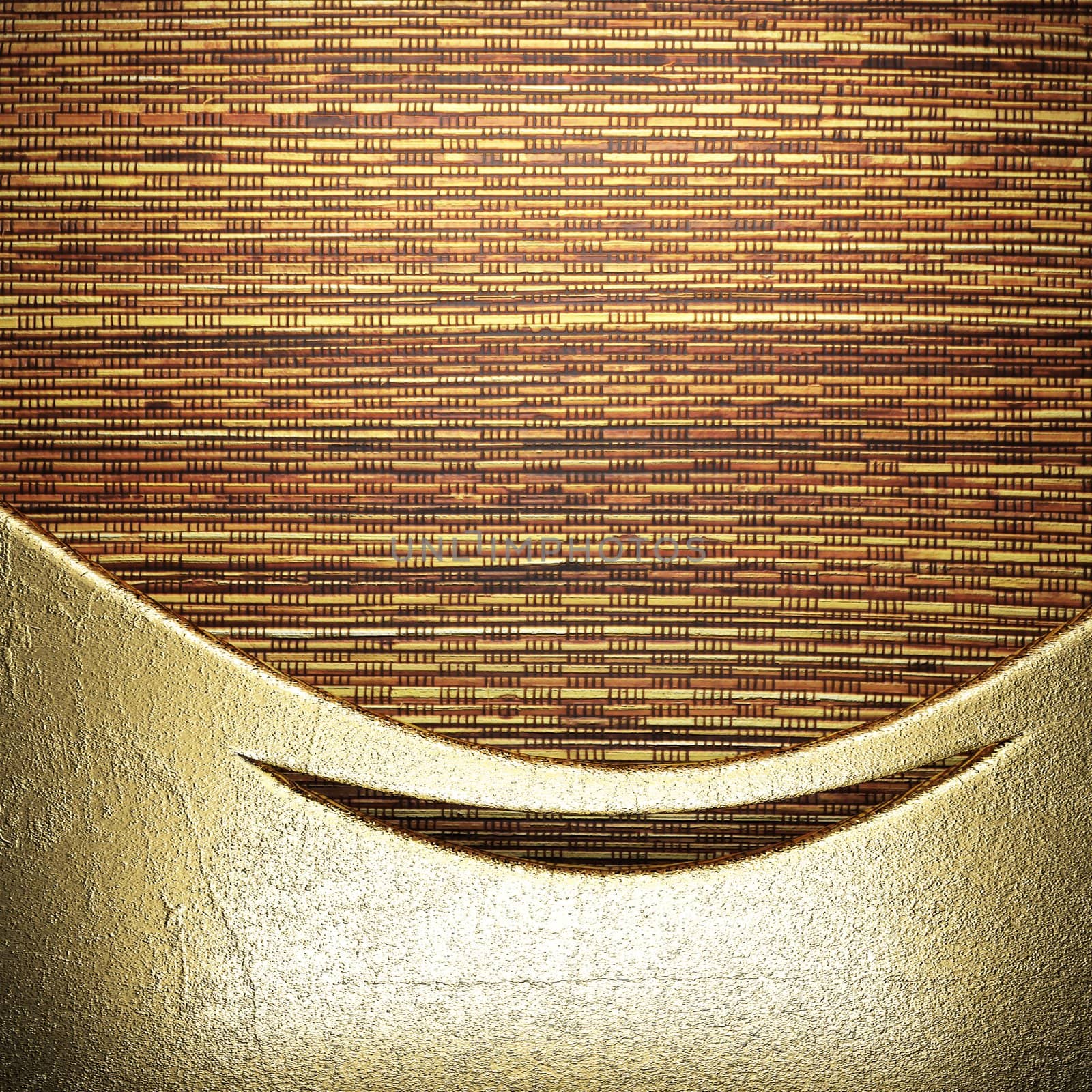 golden background made in 3D
