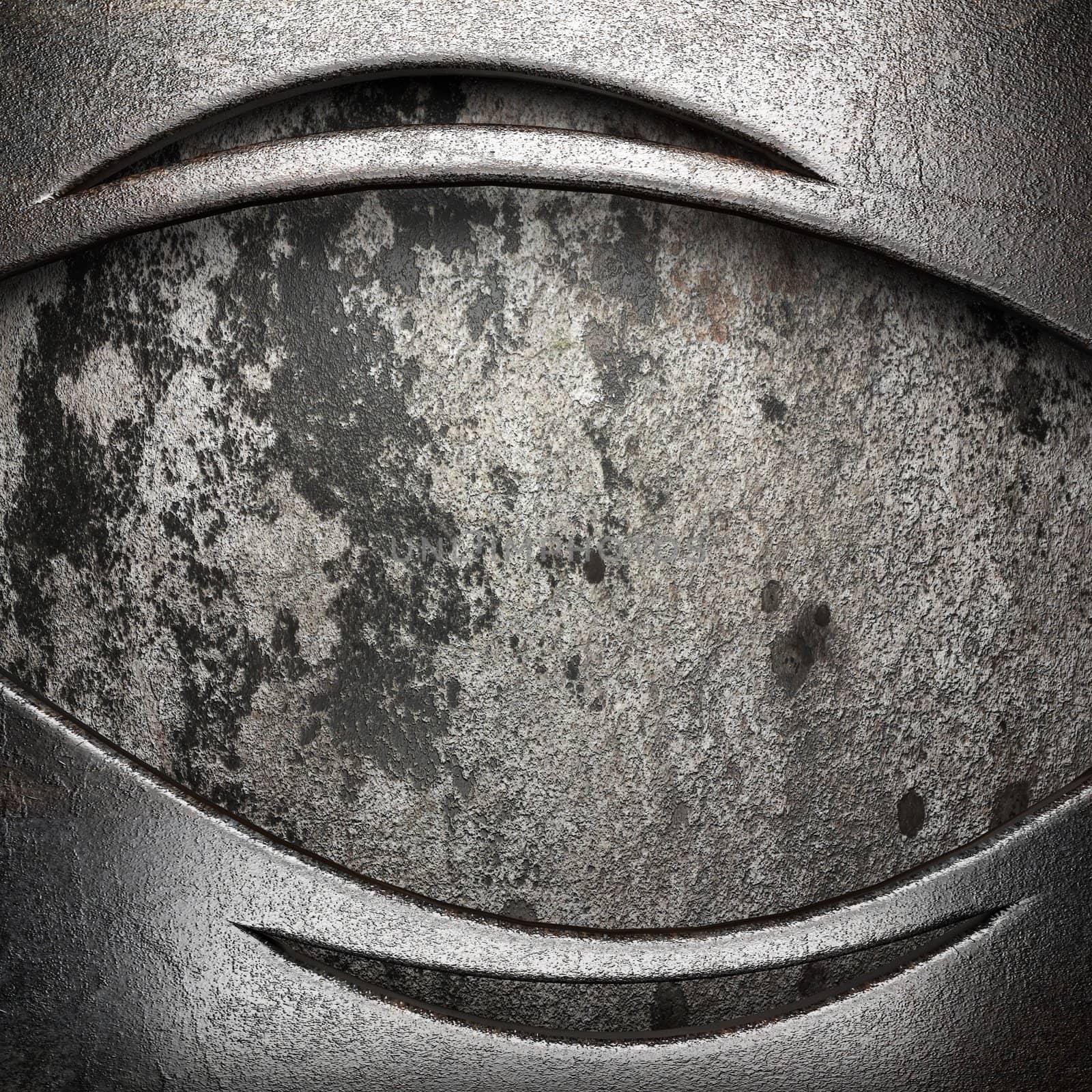metal on wall made in 3D