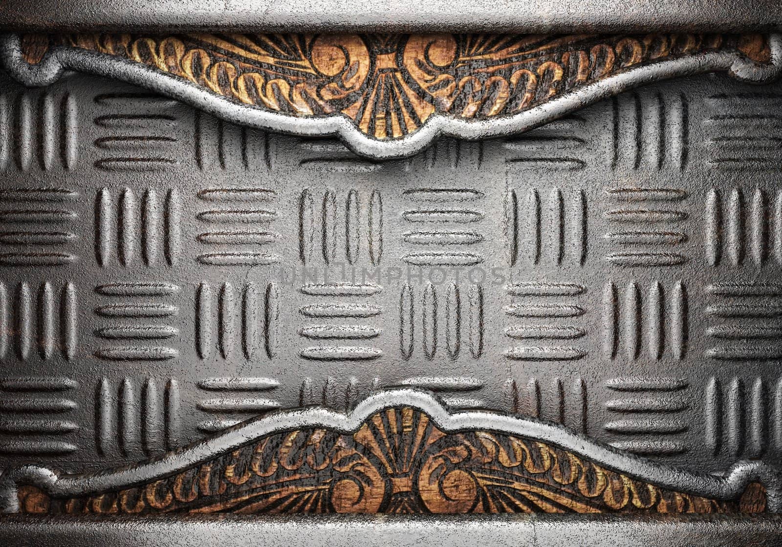 metal on wall made in 3D