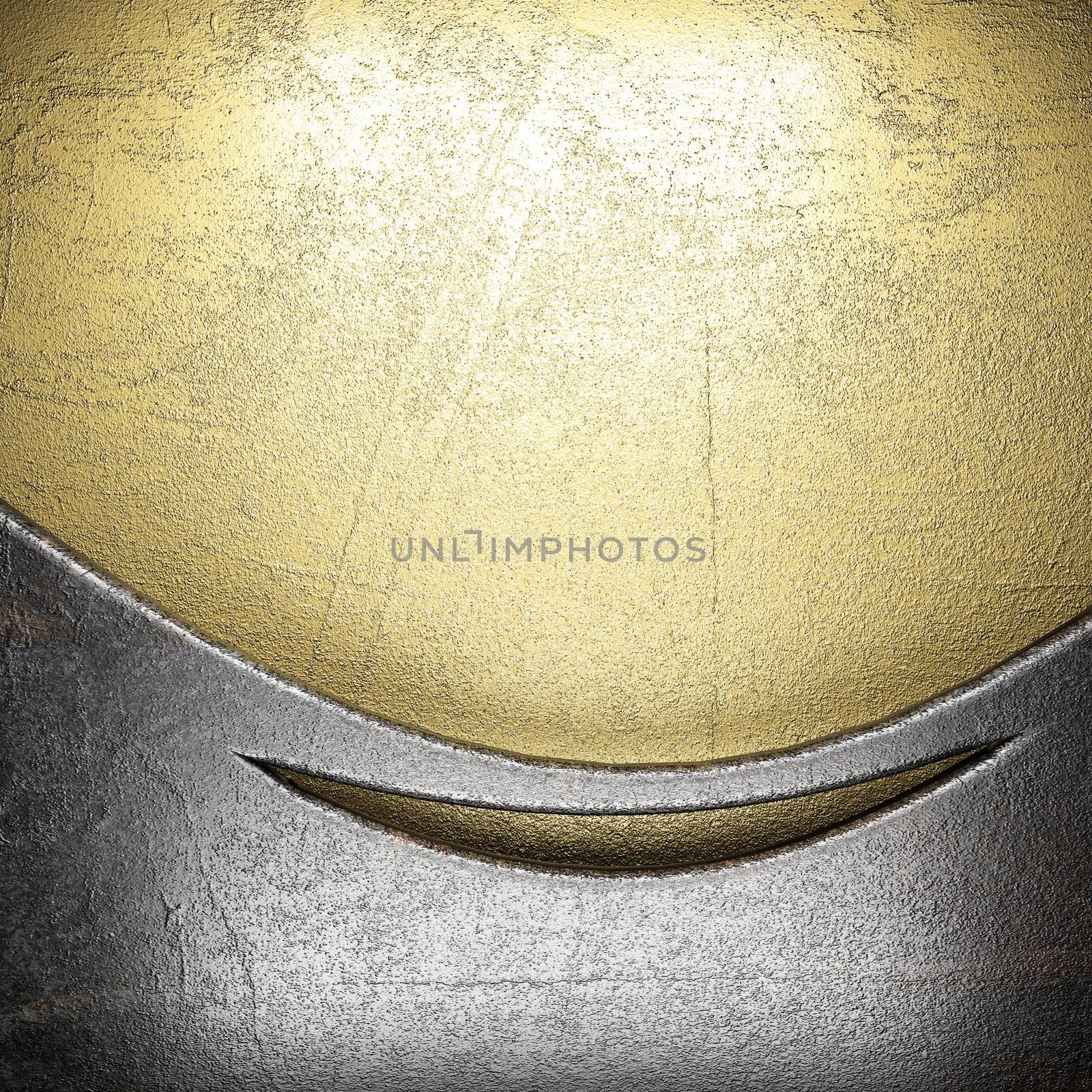metal on gold made in 3D