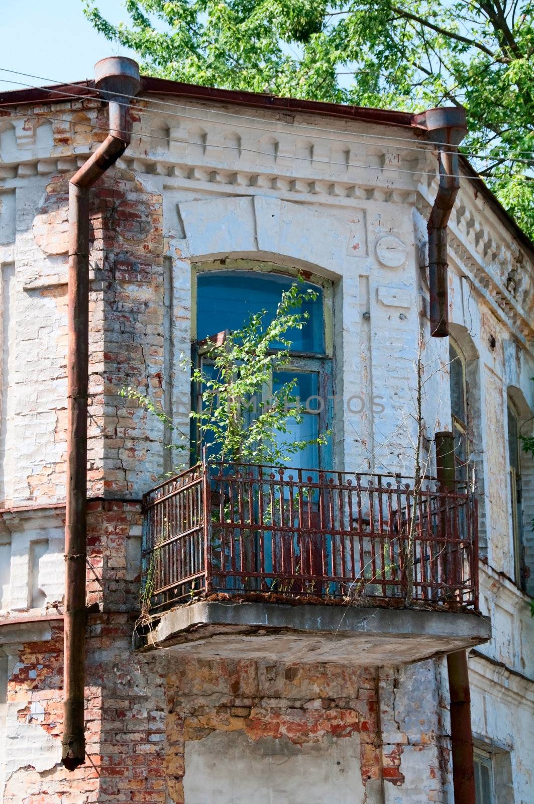 Chernobyl disaster results. This is an abandoned house in Chernobyl city