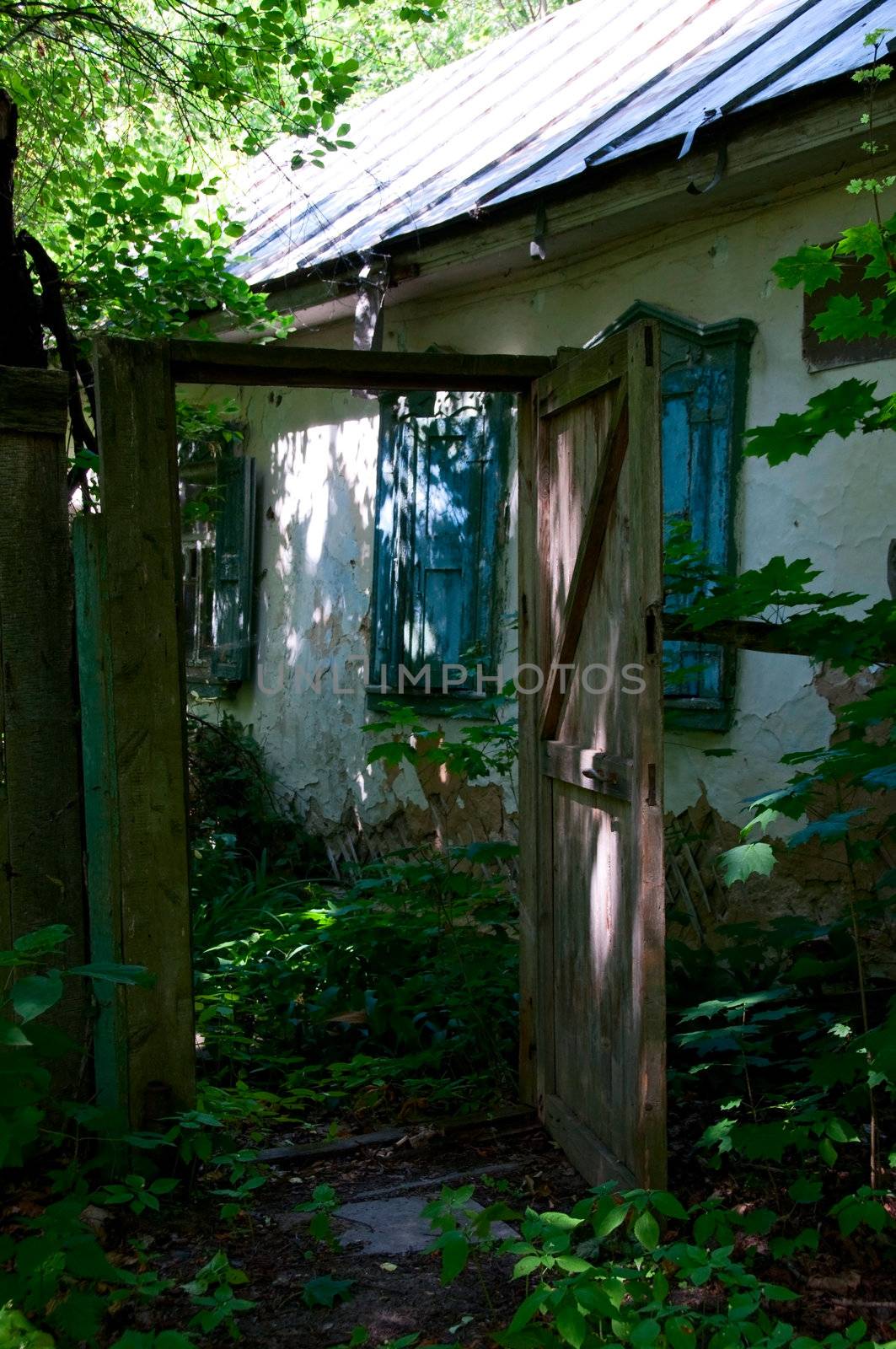 Chernobyl disaster results. This is an abandoned house in Chernobyl city