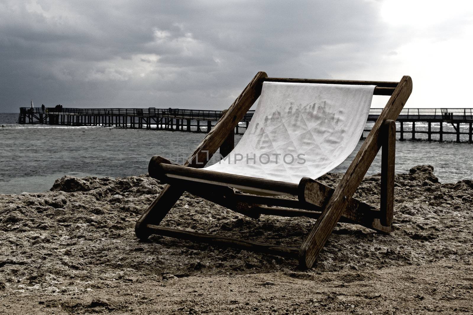 Chair on the beach (Egypt).