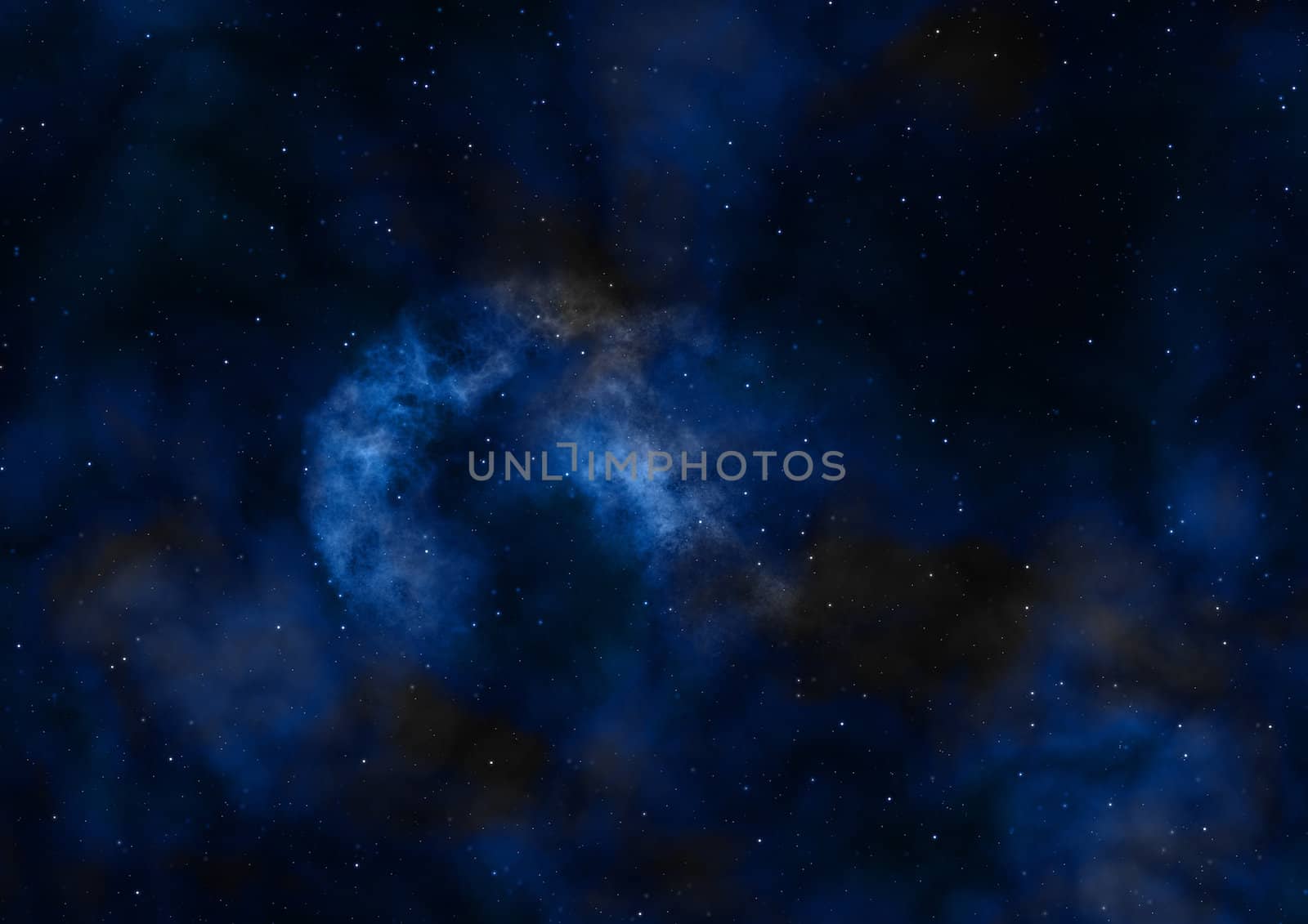 Star field in space, a nebulae and a gas congestion