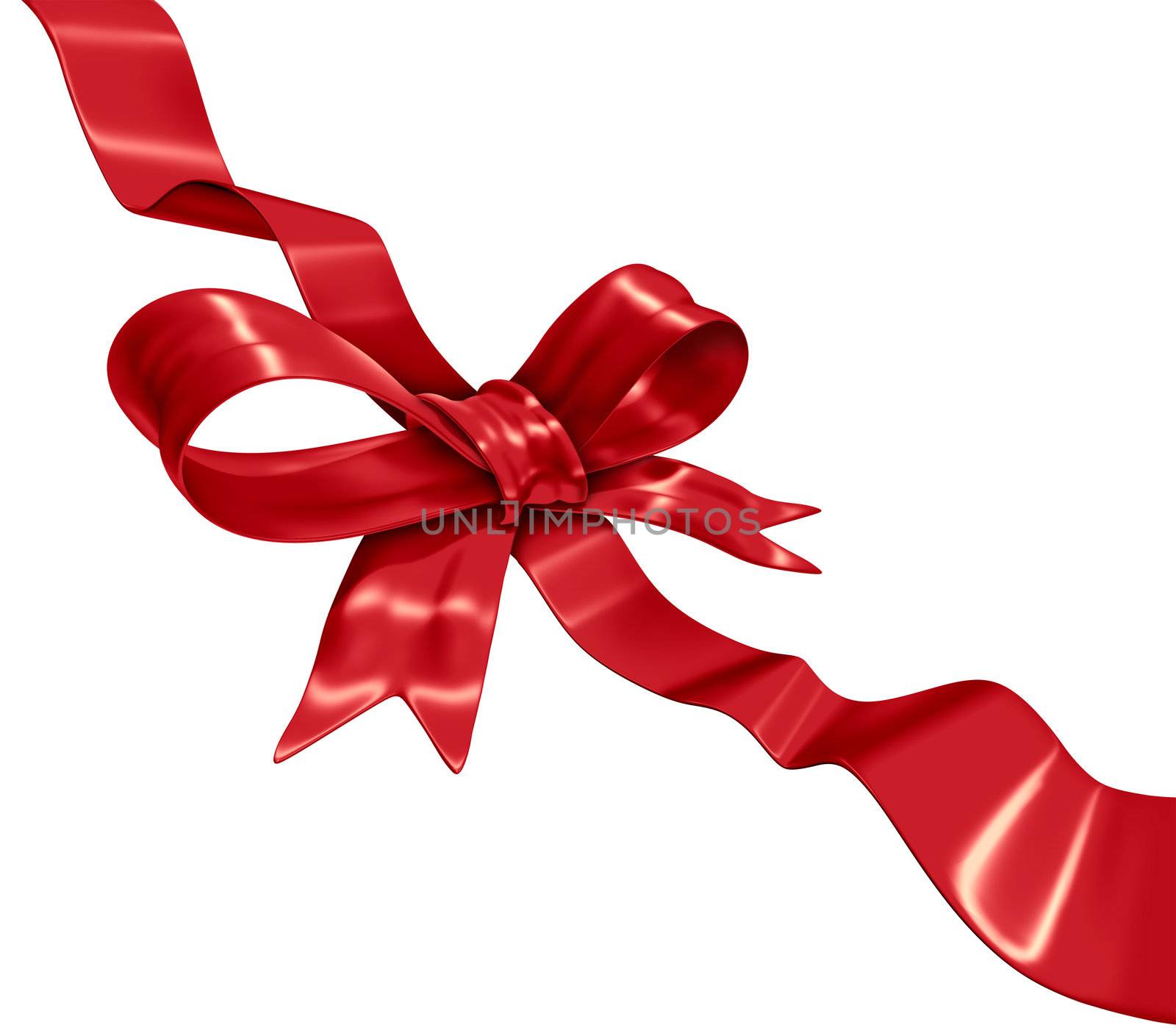 Red Ribbon Decoration by brightsource