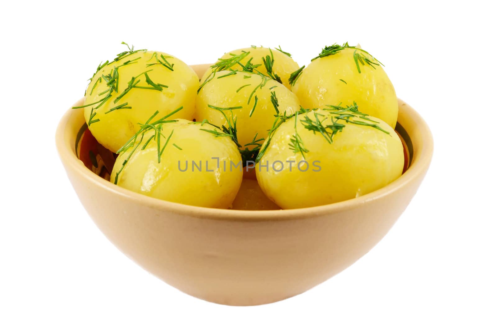 Boiled potato with fennel 