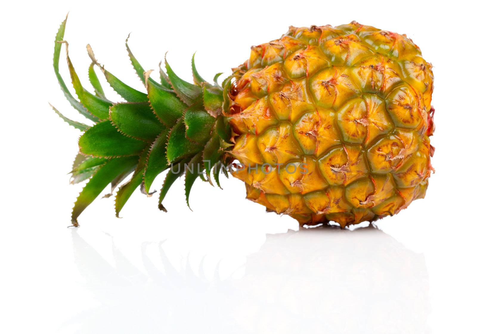 Pineapple isolated on white background.