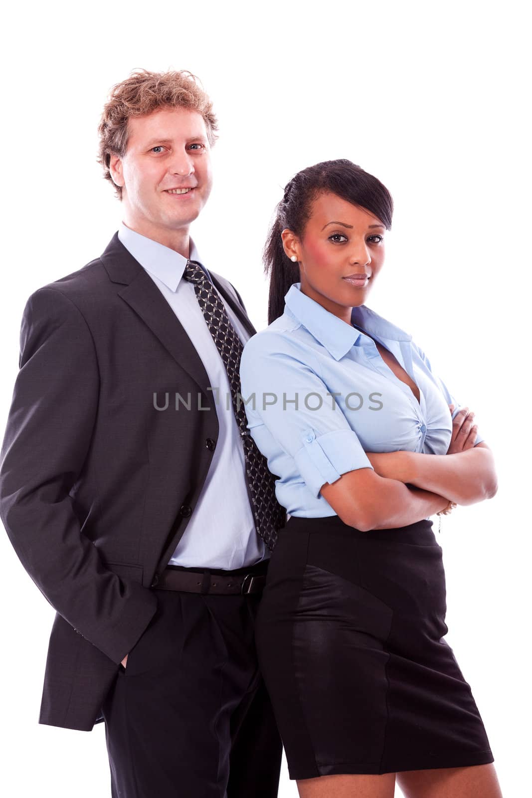 business team diversity happy isolated on white