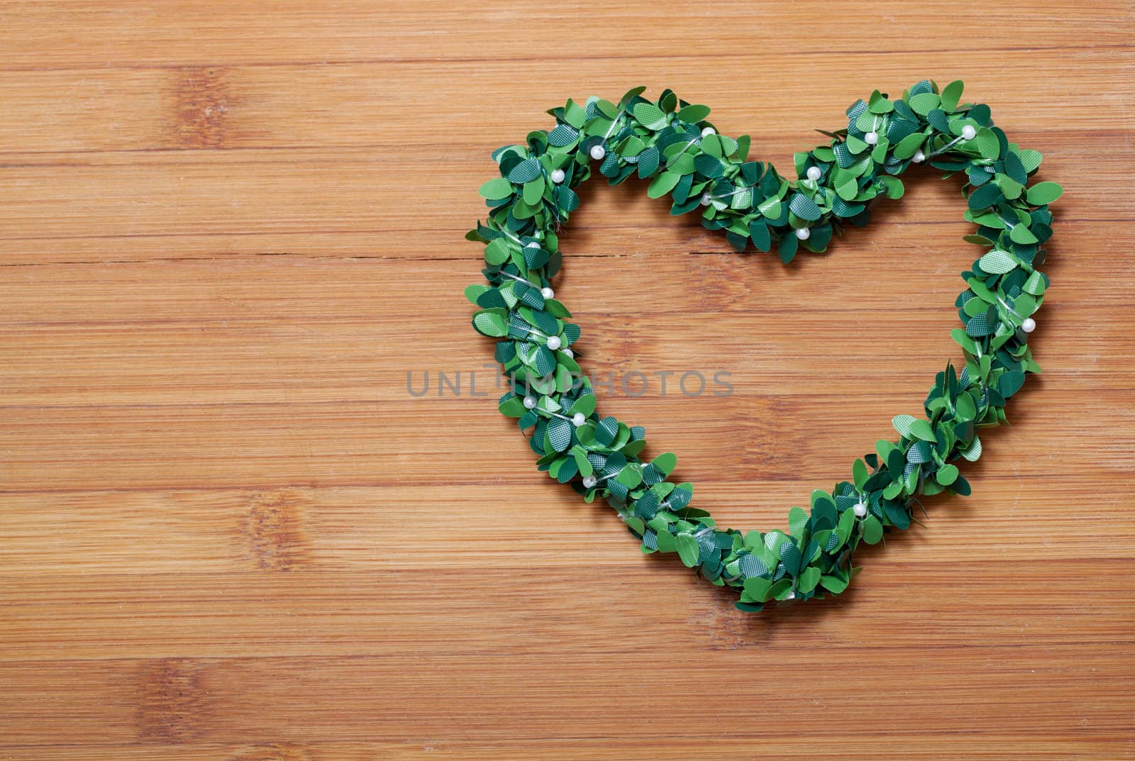 heart decoration on wooden background