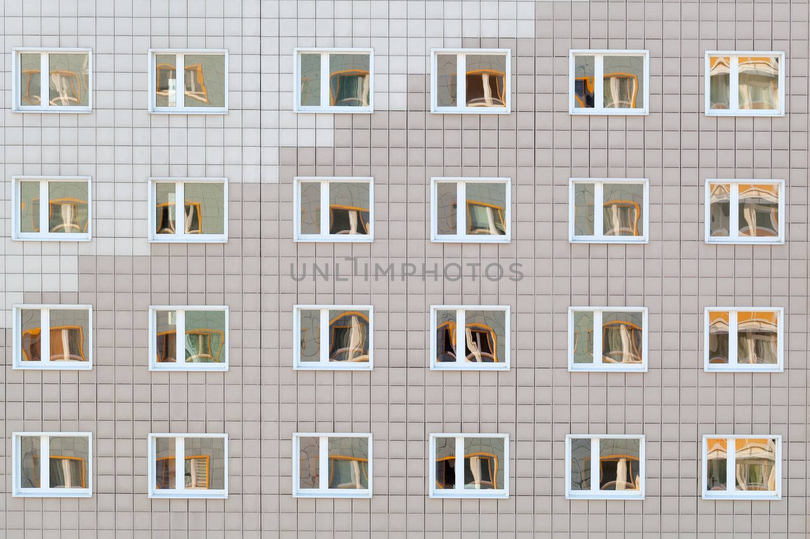 windows of big building