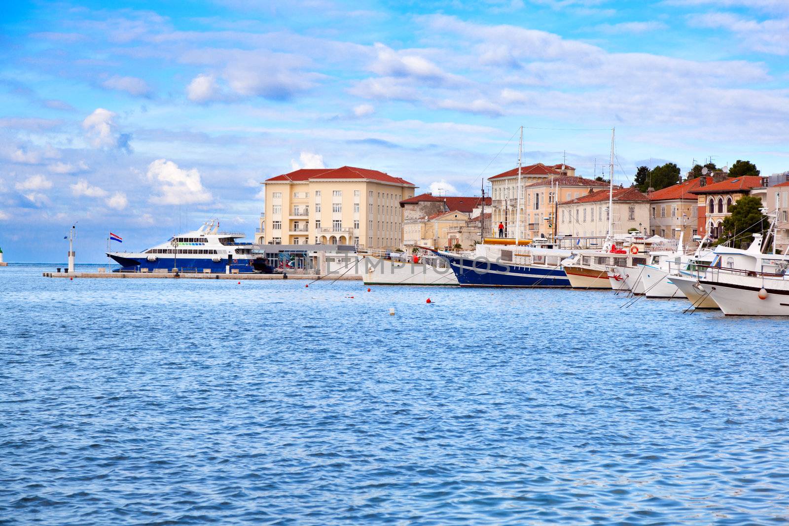 old Istrian town in Novigrad, Croatia.