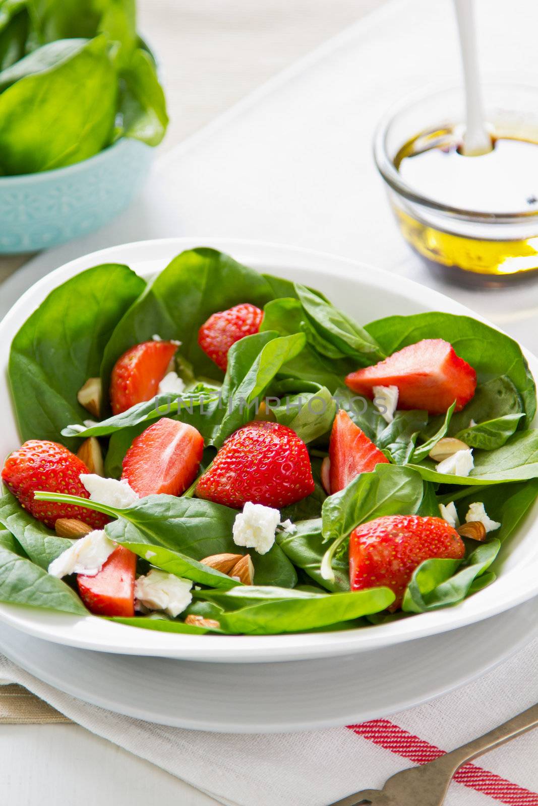 Strawberry salad by vanillaechoes