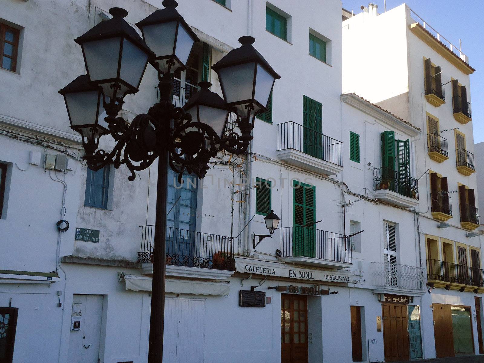 Old town district of Ibiza Town