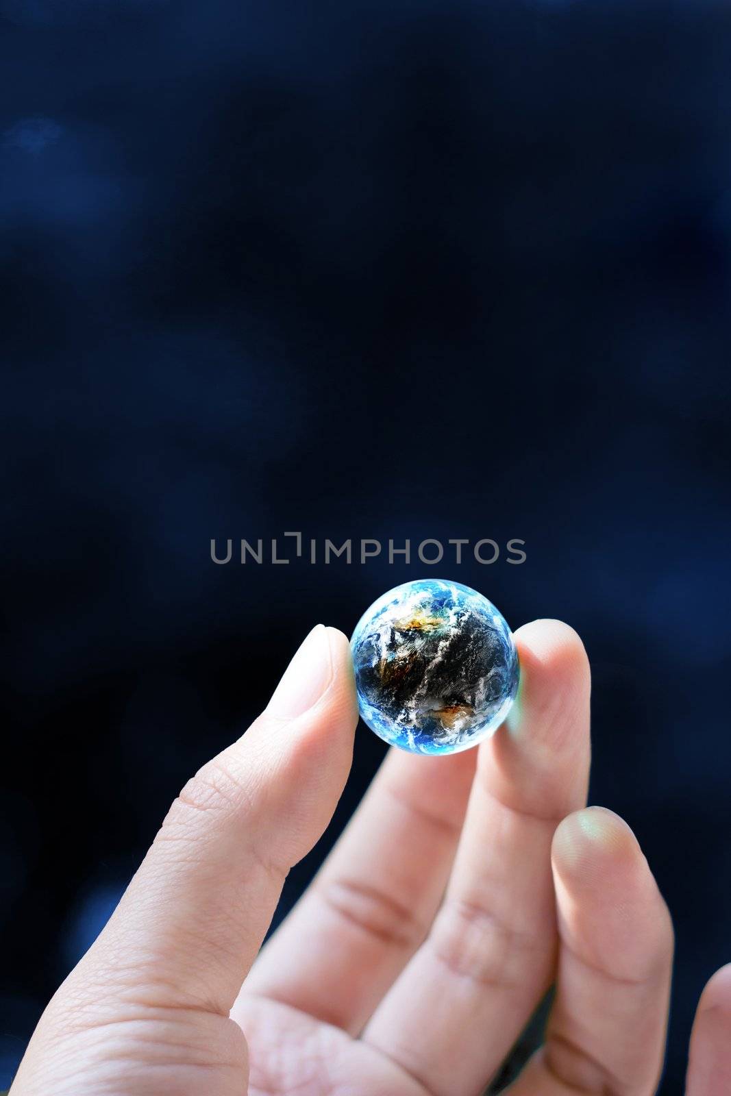 hand hold small world by ponsulak