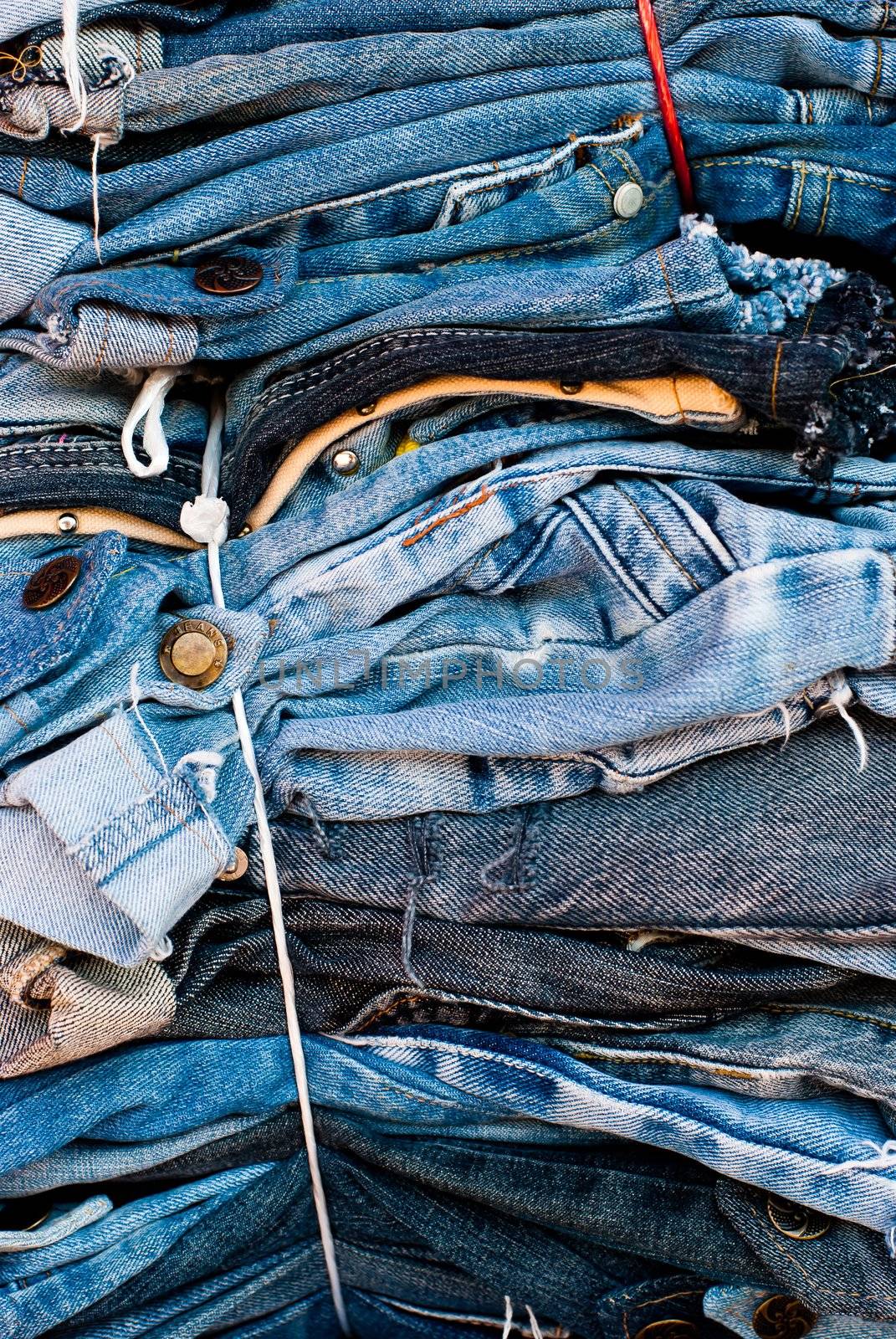 Stack of Blue Jeans by ponsulak