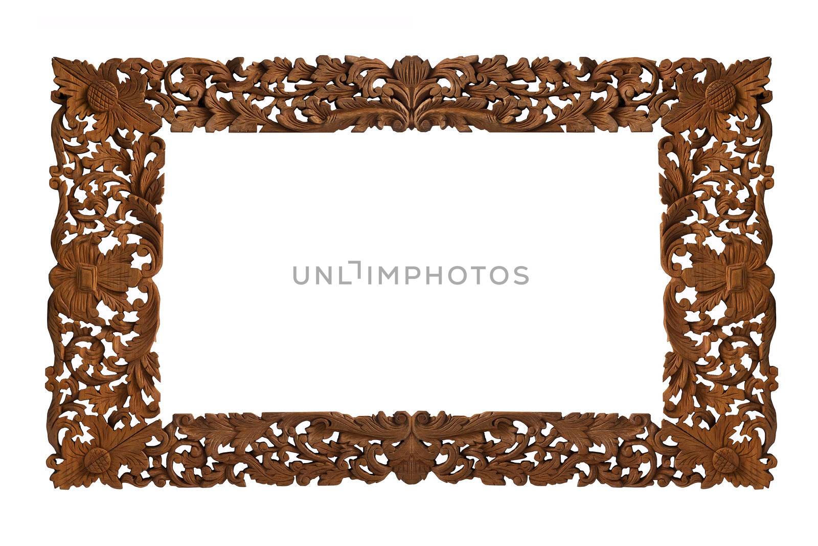 Carved wooden frame by ponsulak