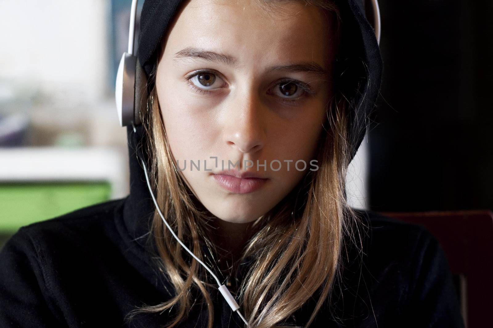 Teen Girl with Hoodie by annems
