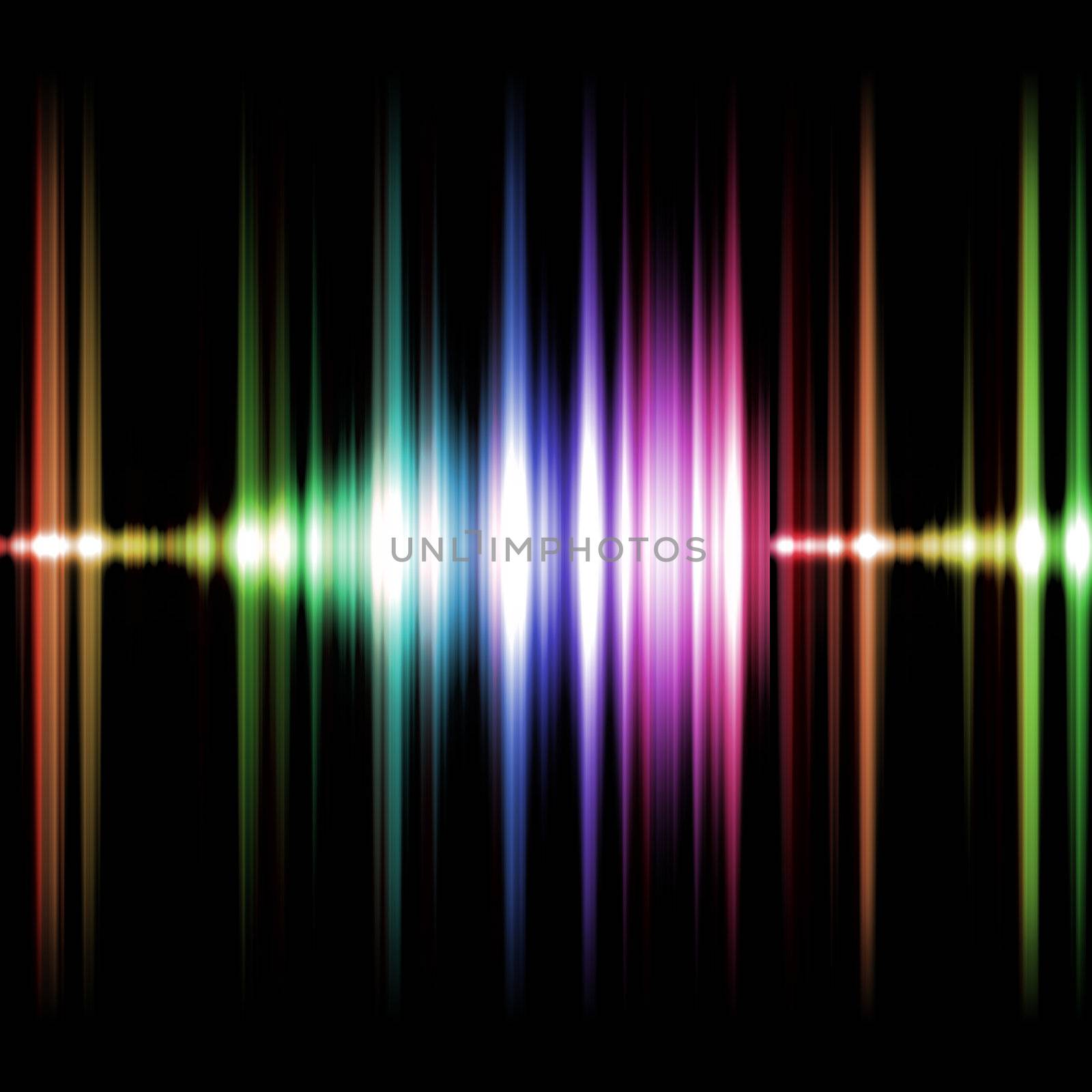 An image of a nice and colorful sound graphic