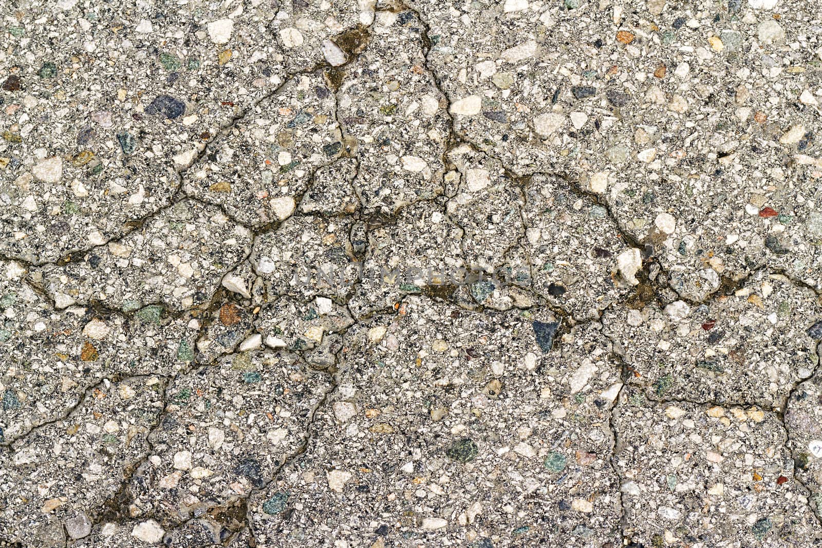 old asphalt texture with cracks by Plus69