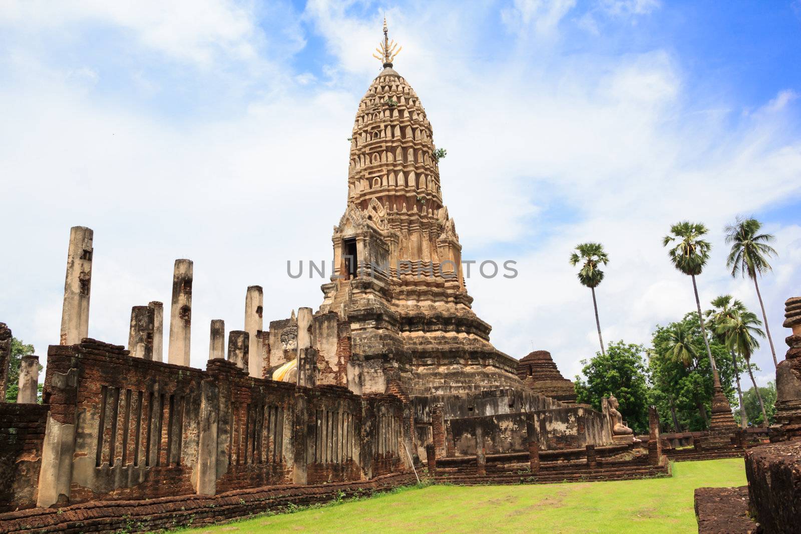 Sukhothai historical park, the old town of Thailand