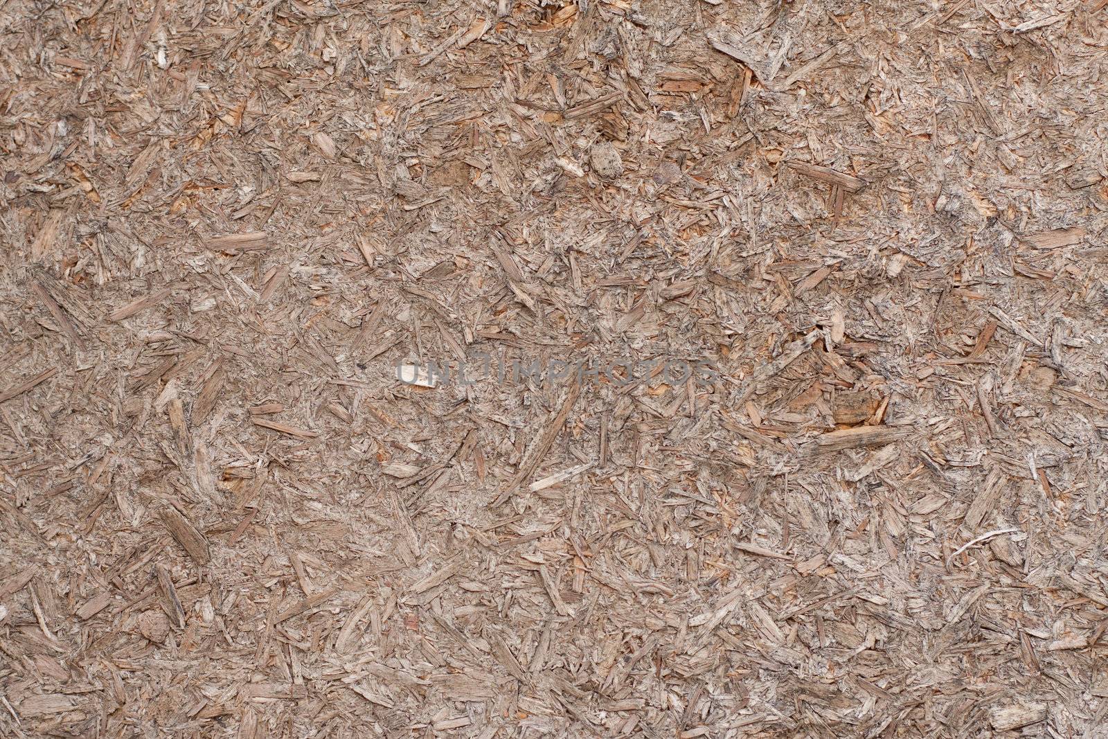 laminated wood shavings close up