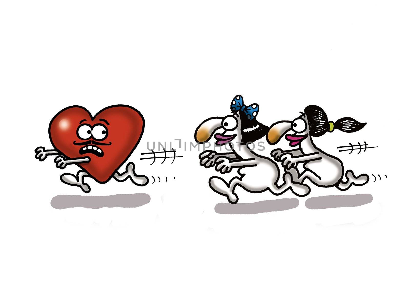 A humorous cartoon about Valentine's day and Love