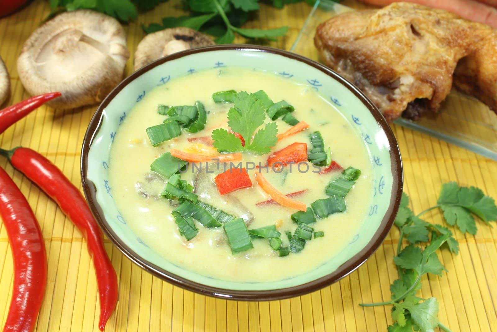 Curry soup with chicken by discovery