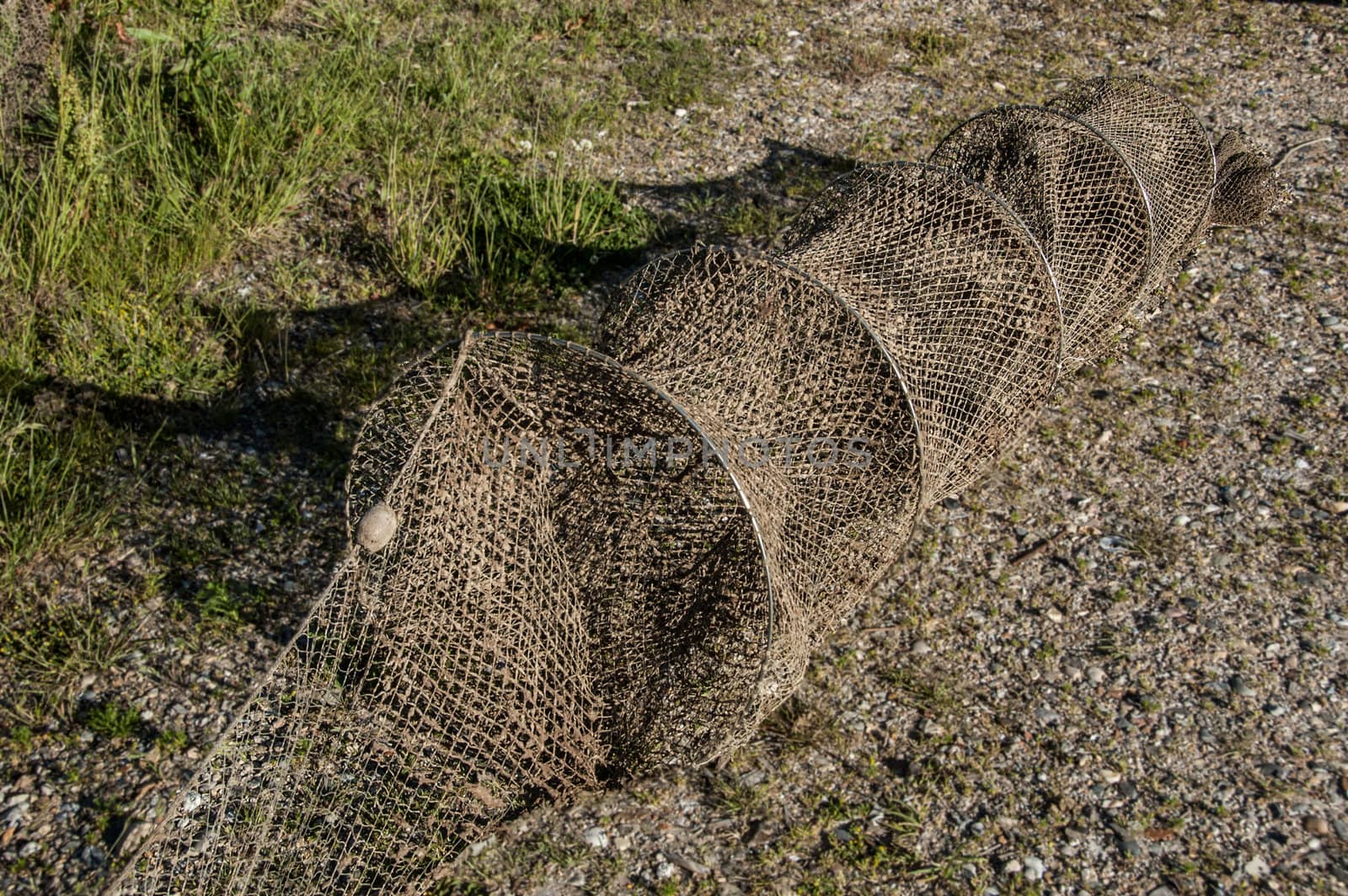 Bow net drying in the sun