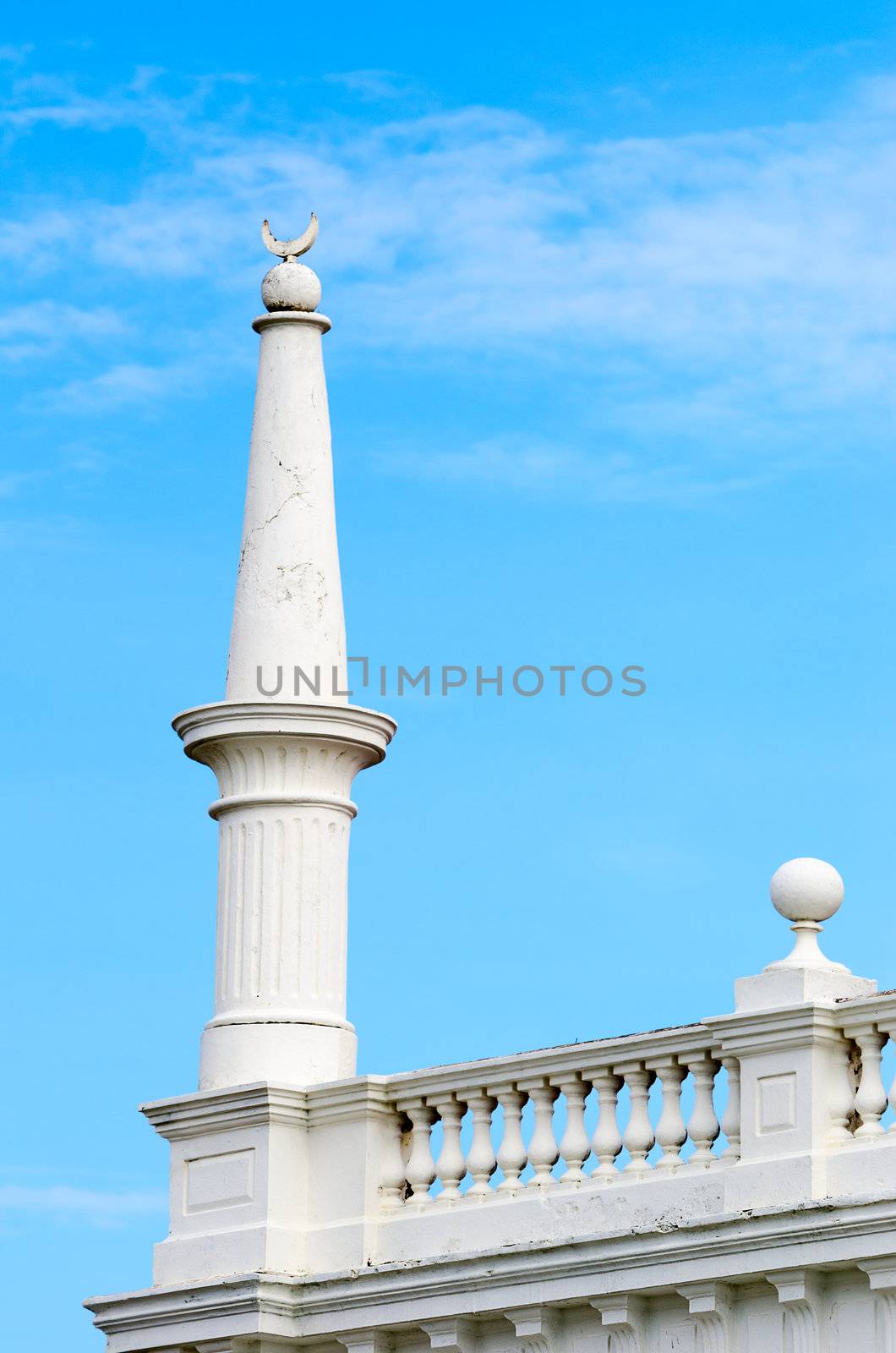 White column with muslim Crescent by iryna_rasko