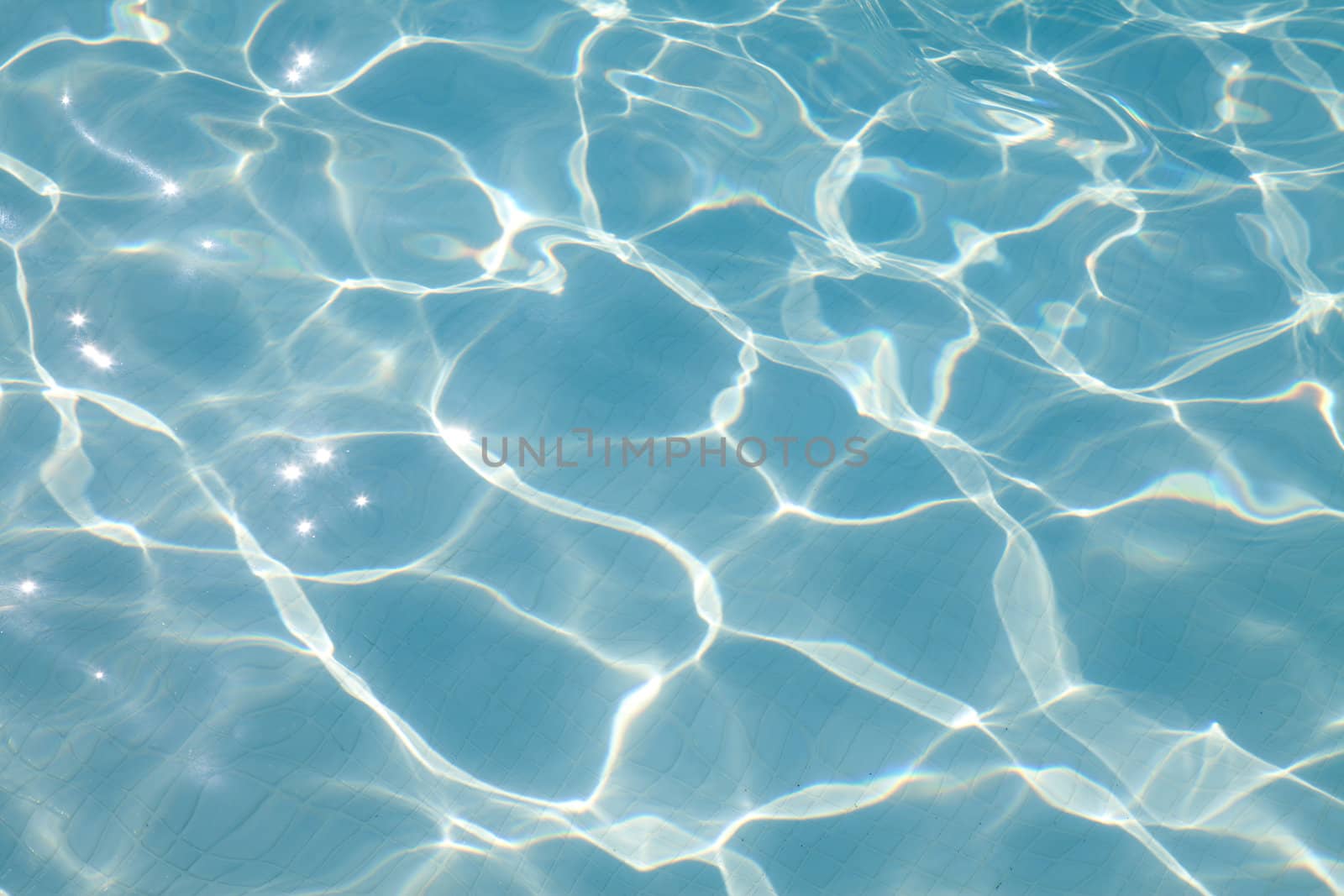 blue water from swim pool can be used as background