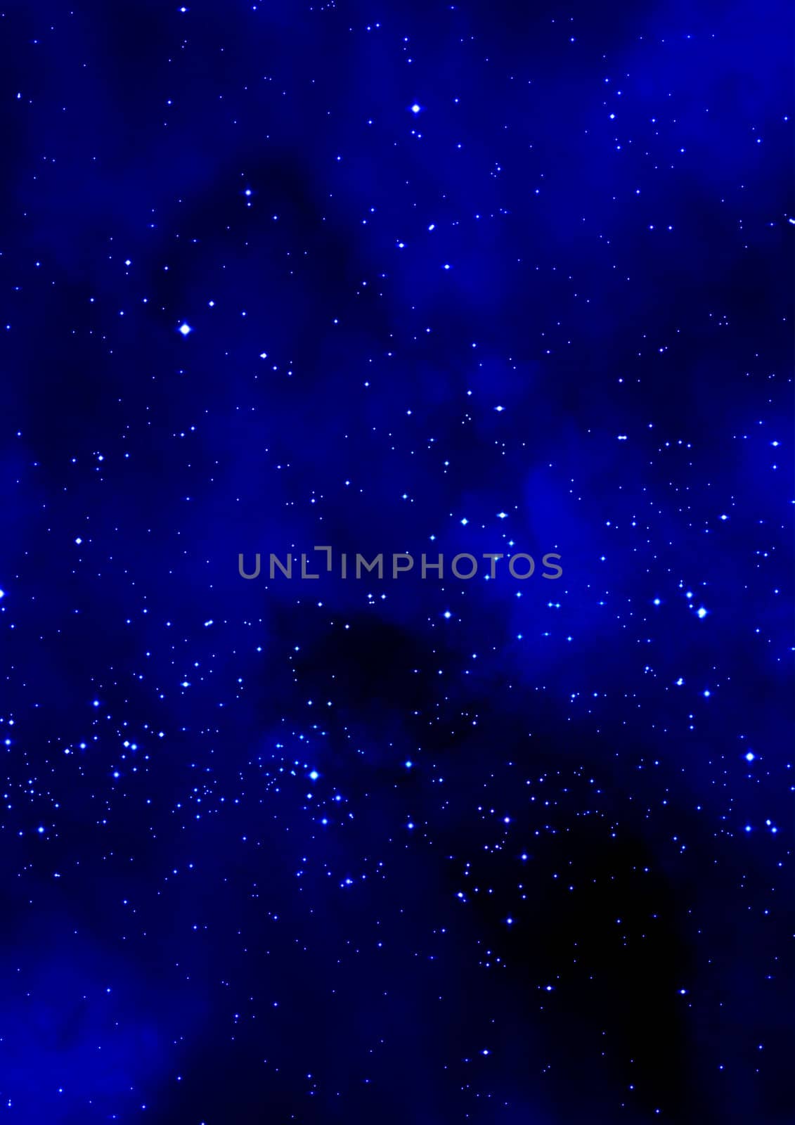 Star field in space, a nebulae and a gas congestion