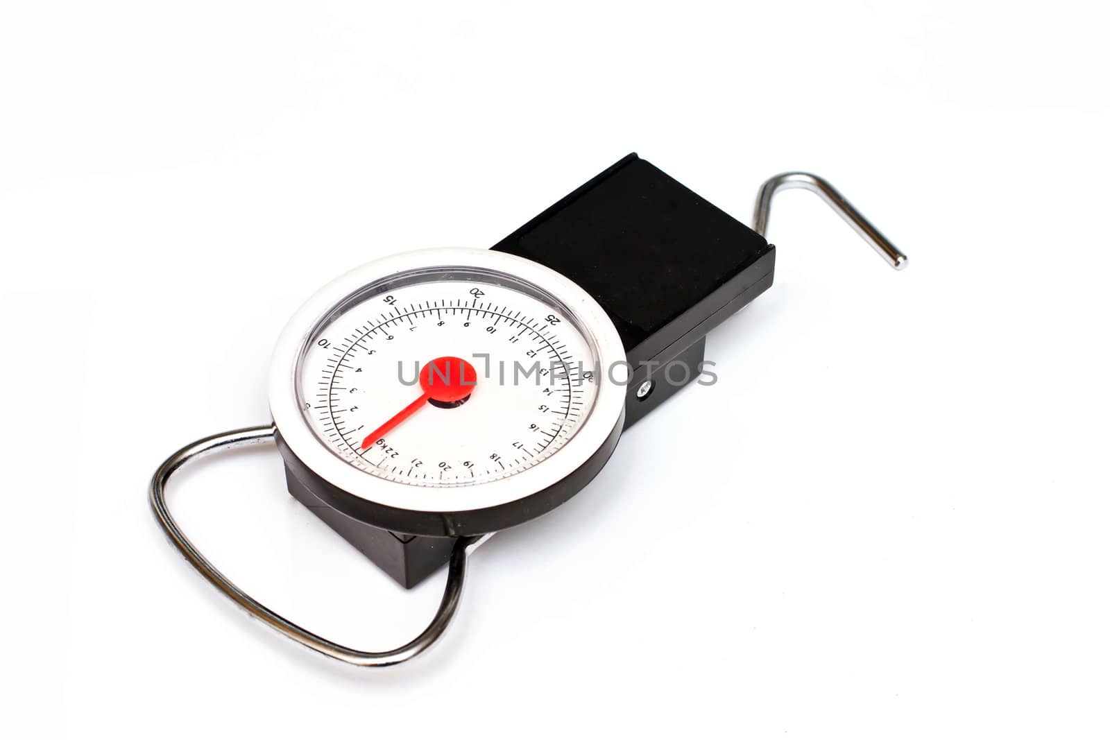 A suitcase or luggage poertable weighing scales