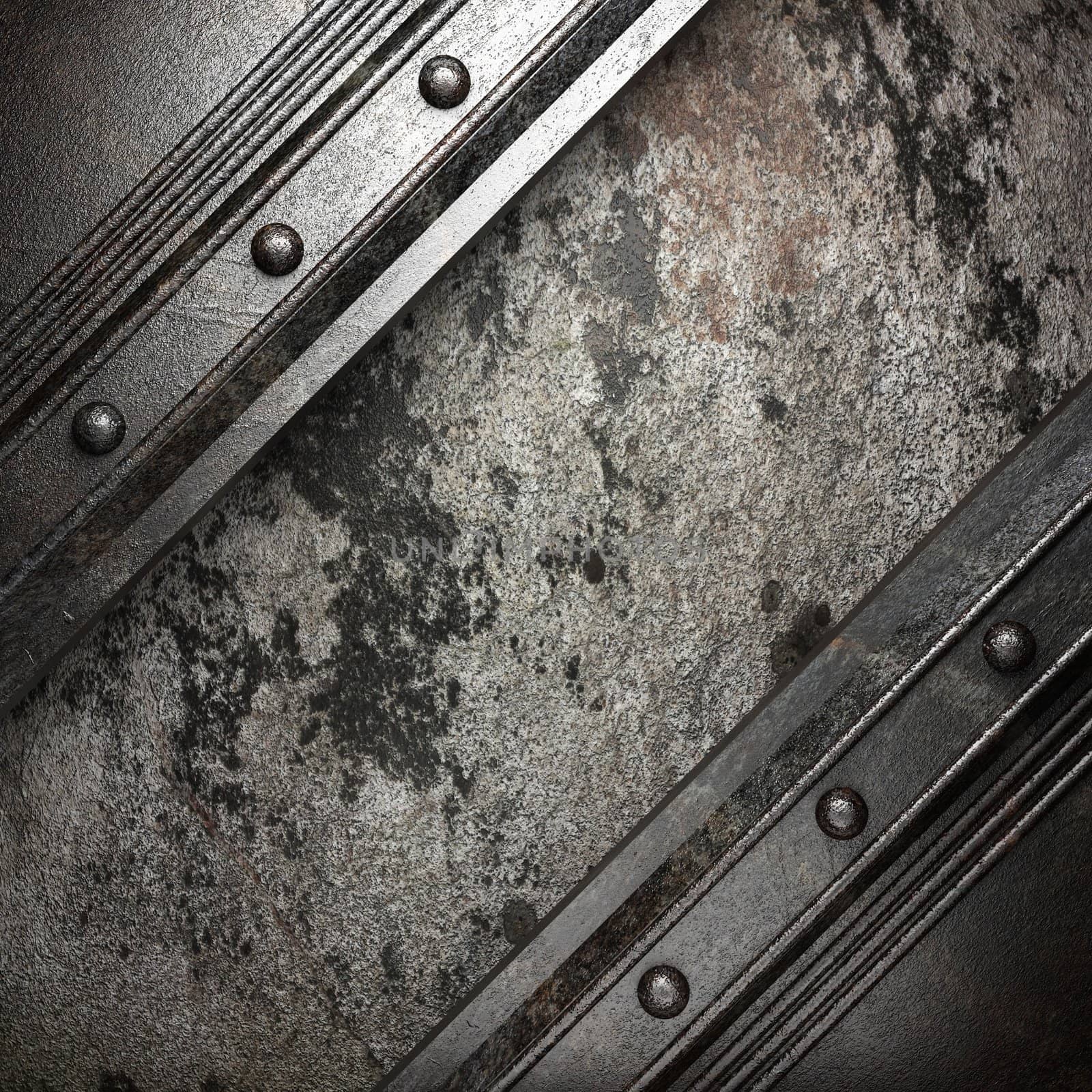 metal on wall made in 3D