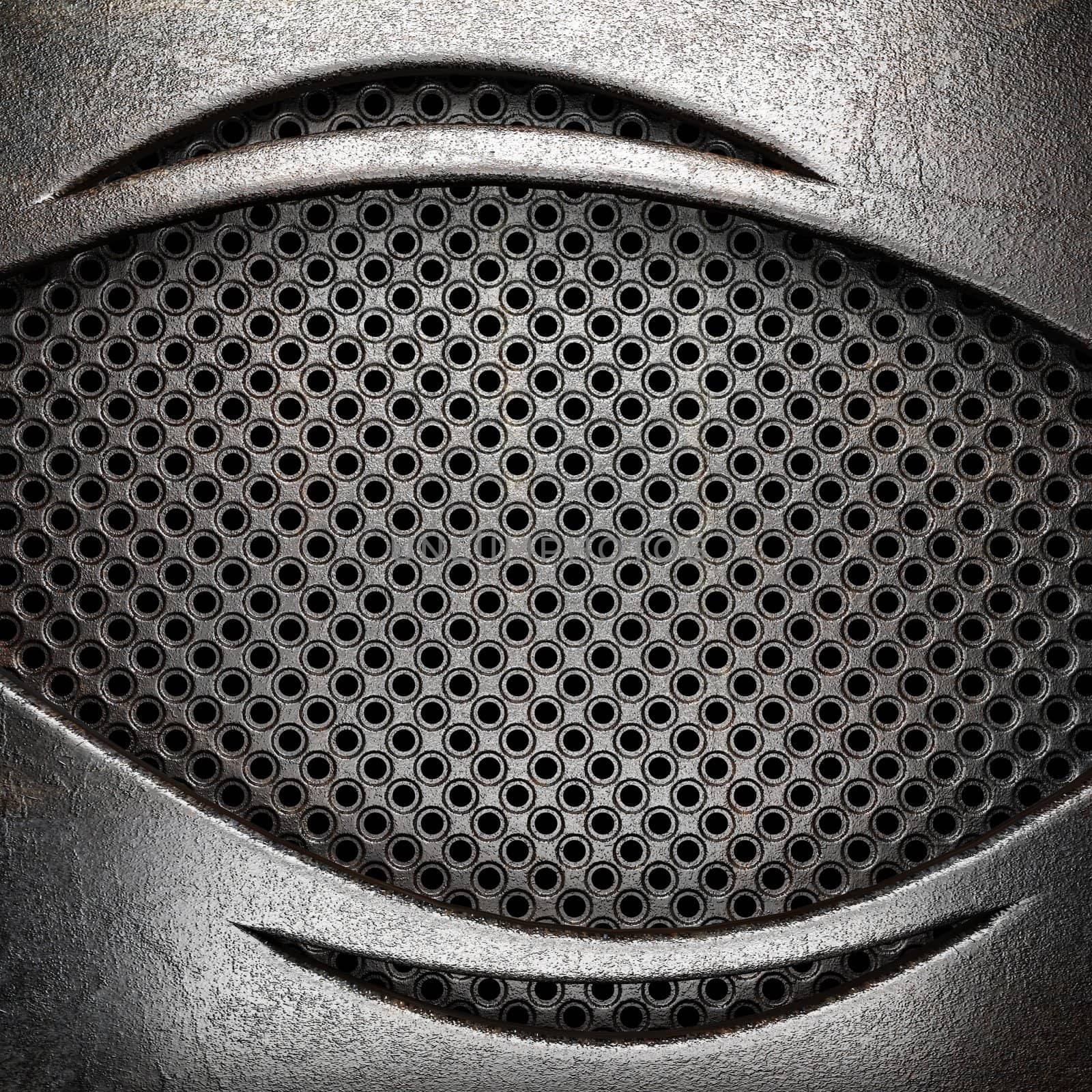 metal on wall made in 3D