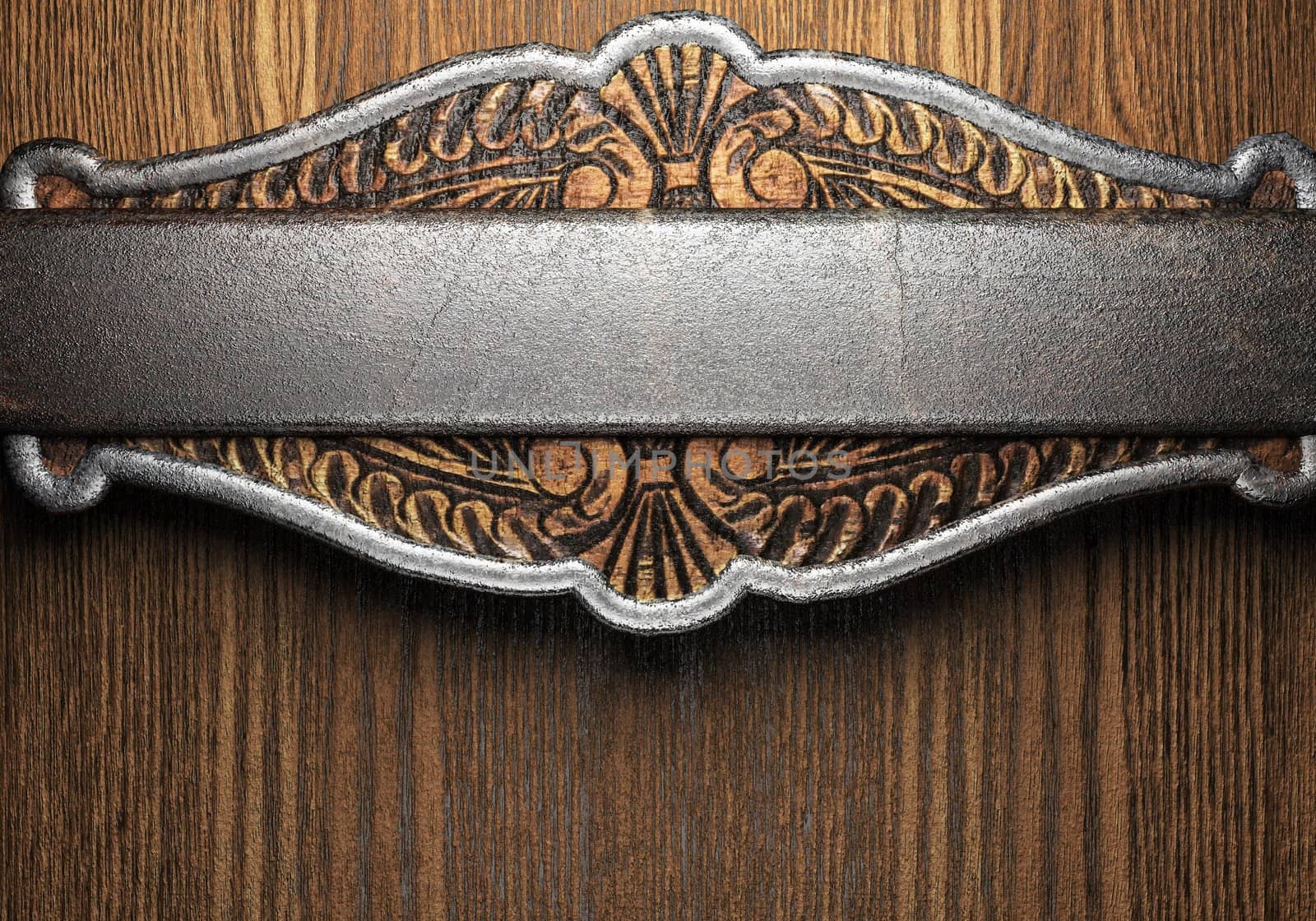 metal on wall made in 3D
