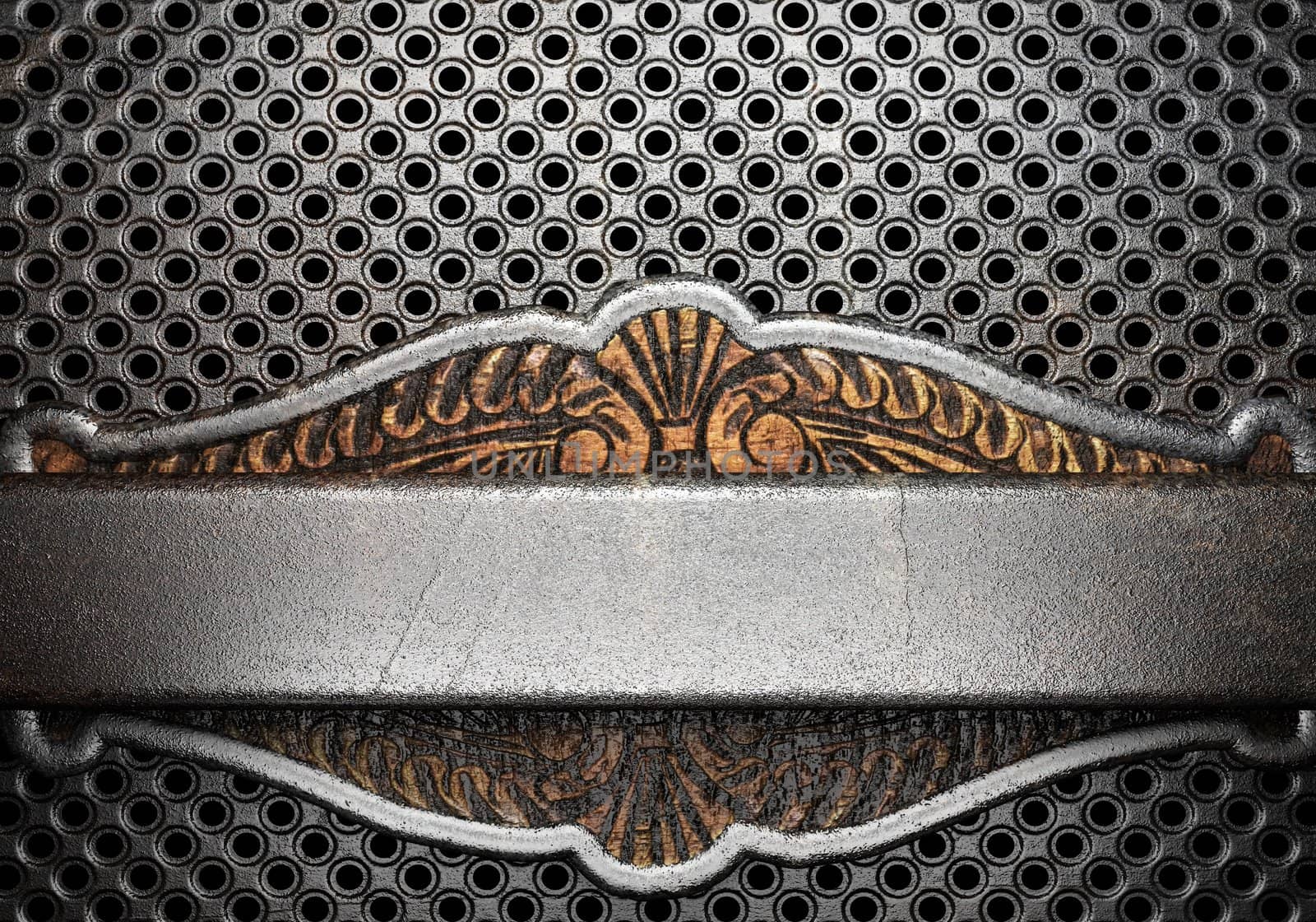 metal on wall made in 3D