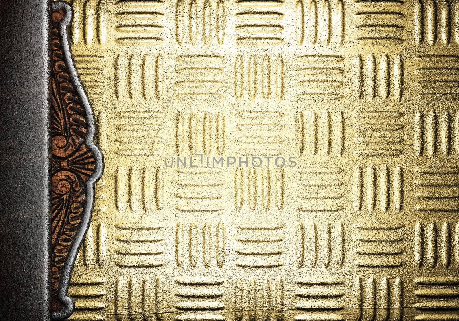 metal on gold made in 3D