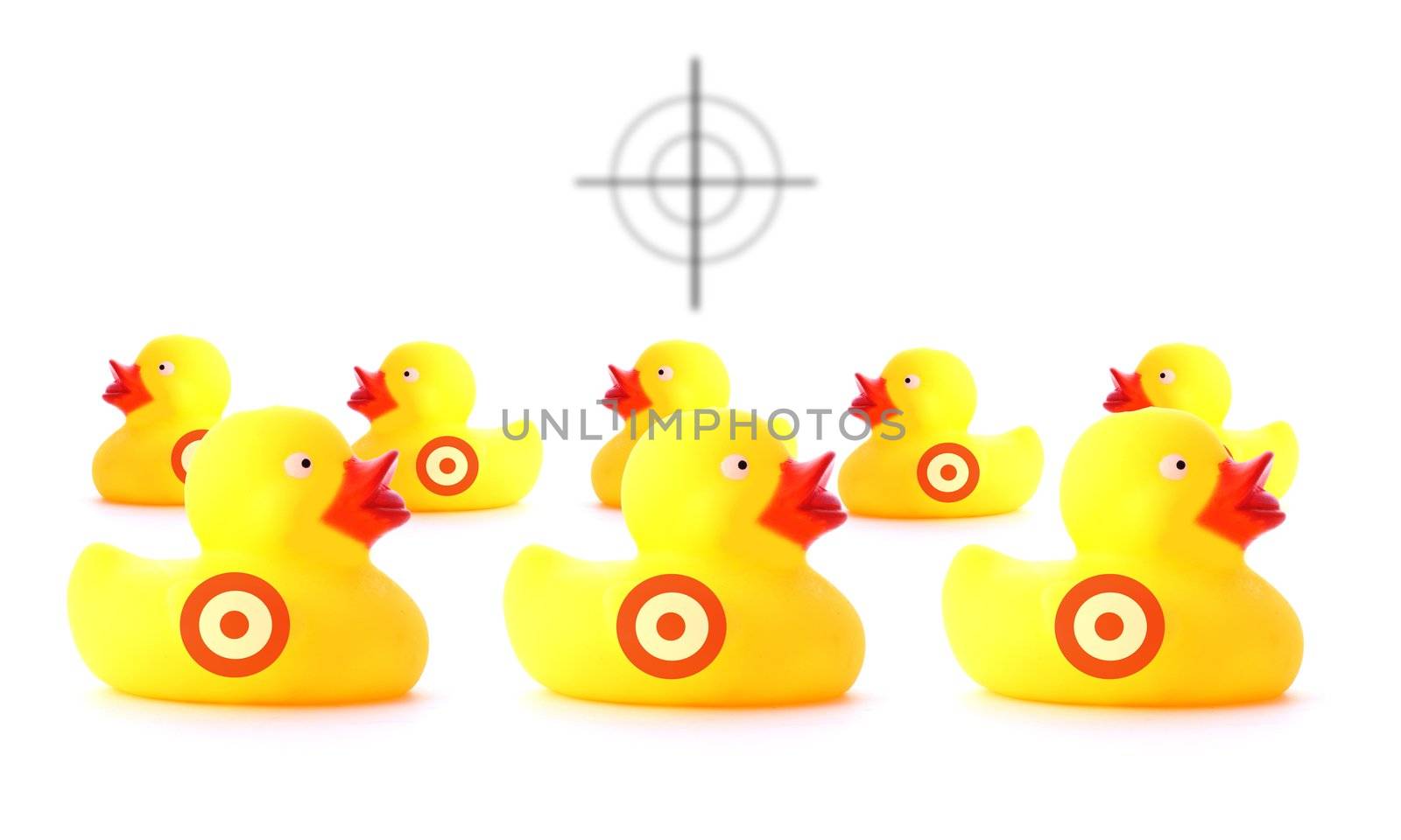 concept of shooting the duck