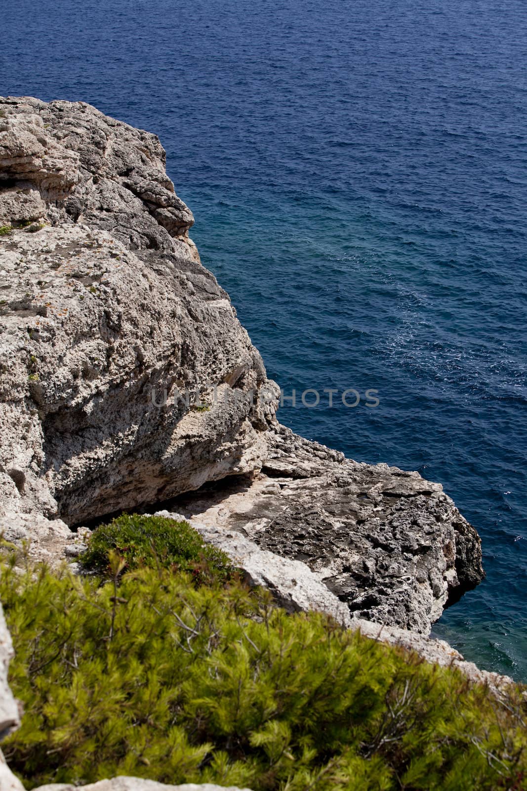 beautiful riffs rock stone sea ocean in summer vacation tropical