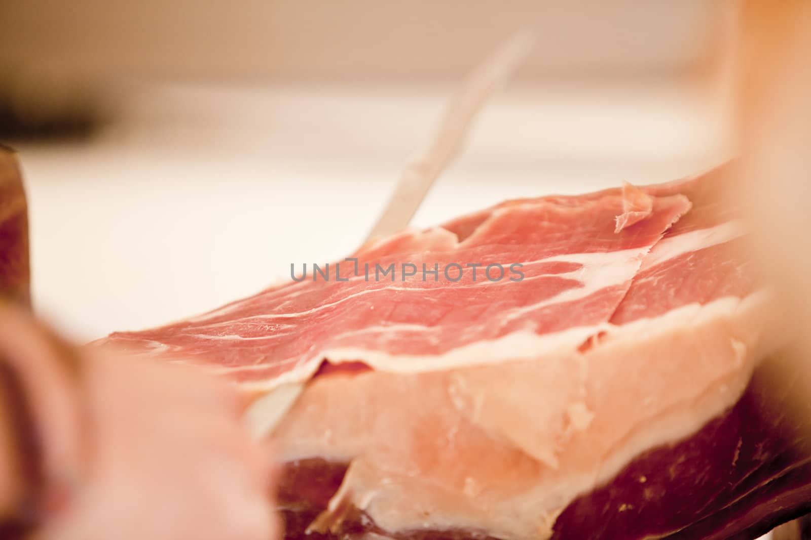 deliscious fresh parma serrano ham slices pork gourmet jamon by juniart