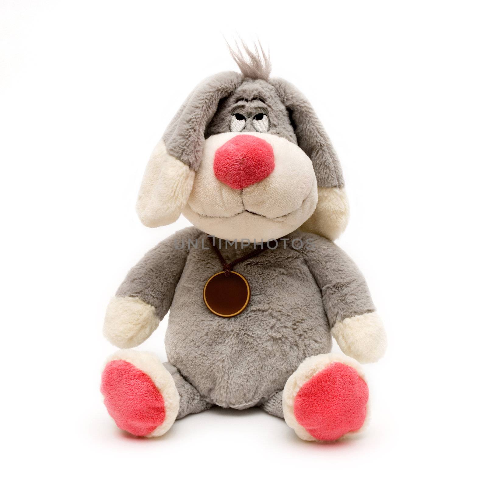 rabbit toy isolated on white by DNKSTUDIO