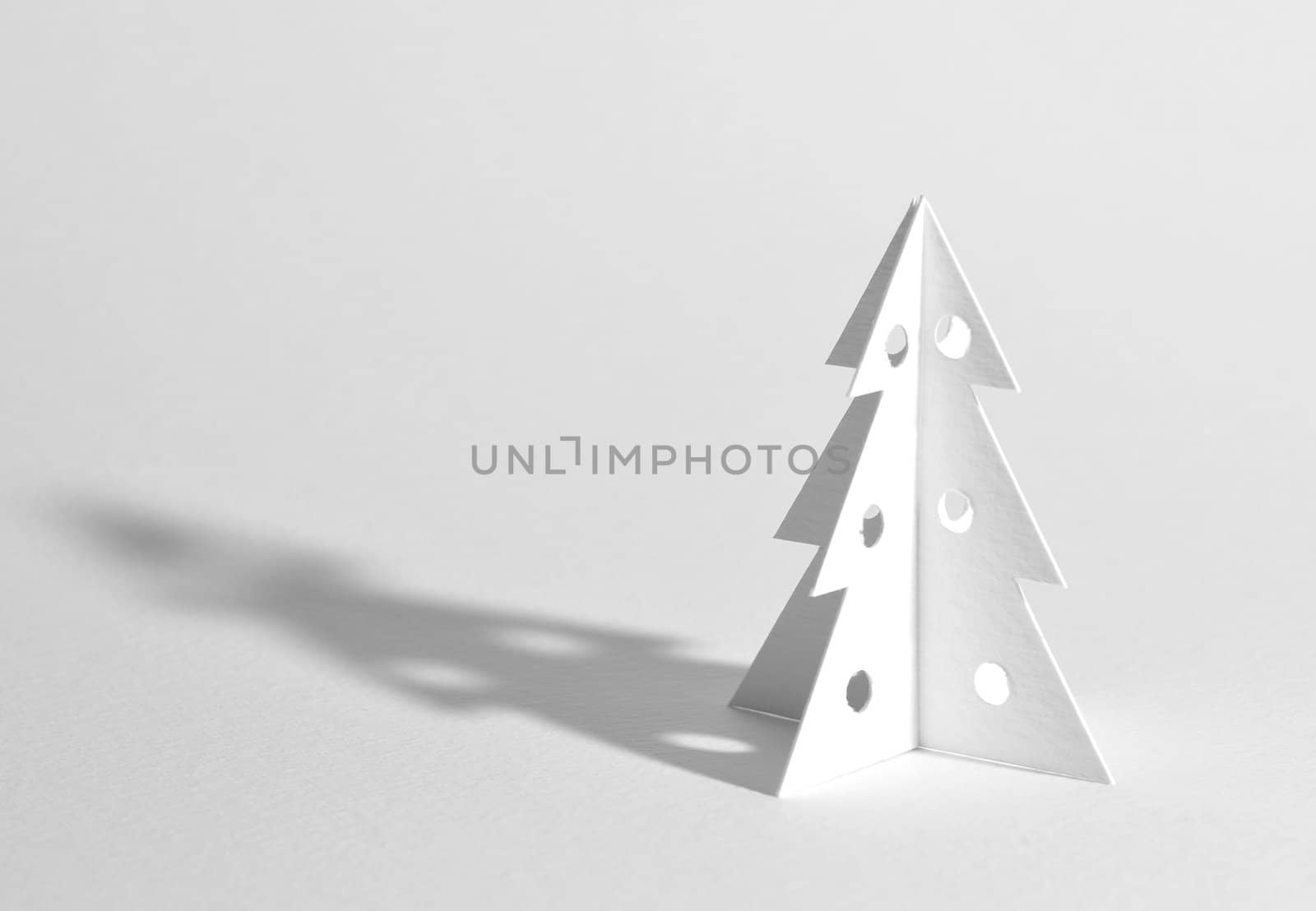 Christmas tree isolated on white by DNKSTUDIO