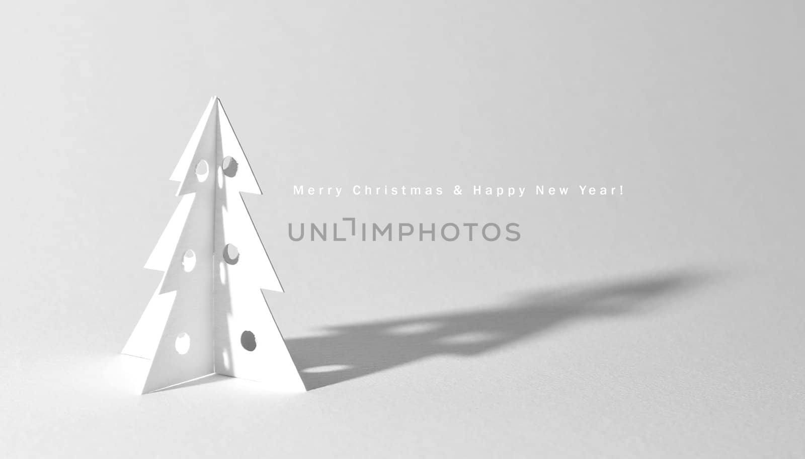 Christmas tree isolated on white by DNKSTUDIO